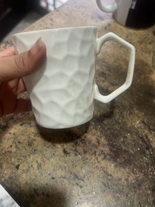 White Textured Mug
