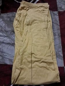 Tan Elastic Waistband Pants