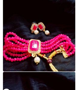 Combo Of 2 Choker Set ,5 Rubber