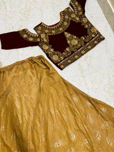 🥳🎉Meroon Lehanga Choli....