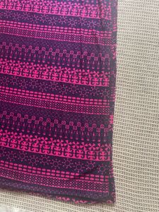 Patterned Purple Stretchable Kurta