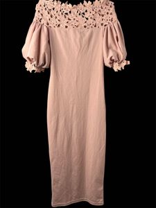 Pink Off-Shoulder Dress Size Xs
