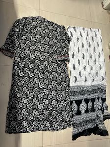 Paisley Print Kameez And Dupatta