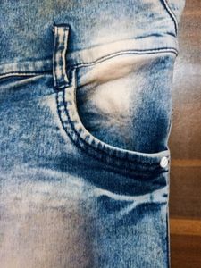 Blue Denim Shorts (High-Waisted) For WOMEN