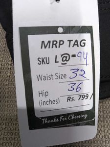 🤑L@94 Size-32 Black Jeans