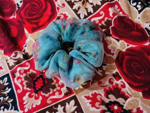 Floral Print Scrunchie