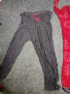 Red Printed Bandhini Kurta Set