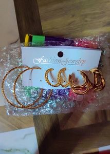 3 New Earings Set + 200 Ml Onion Shampoo Combo