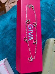 GIVA Heart Charm Anklet