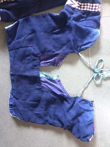 Navy Blue And Aasmani Stone Work