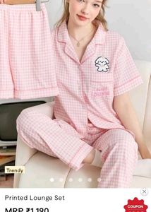 Cute Pink Pajama Set