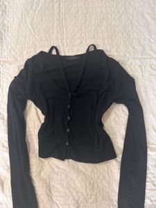 Black Cropped Top