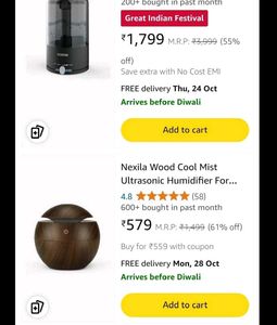 &#34;Wooden Finish Aroma Diffuser &amp; Humidifier&#34;