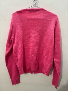 Pink Knit Cardigan