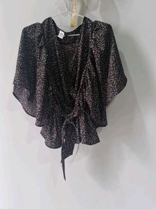 Floral Wrap Top