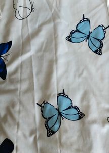 Butterfly Print Oversized T-Shirt And Shorts