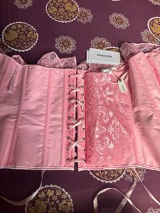 Pink Corset Top with Lace Details