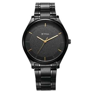 Titan Quartz Analog Watch - Black