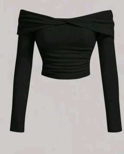 Black Off Shoulder Top