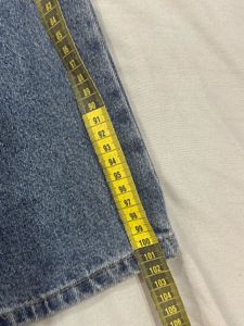 Blue ripped baggy jeans