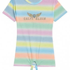Striped Tie-Front Tee Women