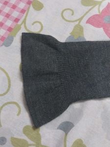 Gray Ruffle Top