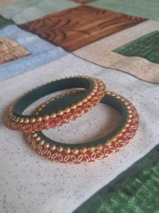 Bangles Two Colours Red And Green