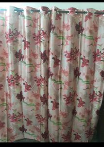 Pack Of 4 Floral Print Window Curtains