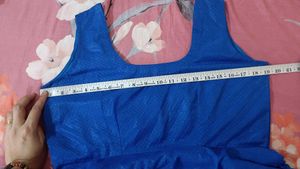Gown With Poncho Blue