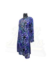 Elegant Blue Long Dress
