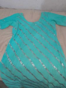 Sea Green Coloured Georgette Suit Set