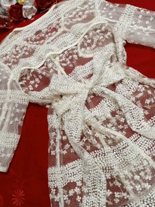 Lace Cover-Up Sweater🤍