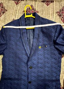 3 pc Suit Men Party Wear “ Royal Blue”
