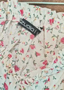 Floral Print Puff Sleeve Top