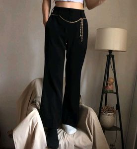 Combo Black Flare Leg Trousers &amp; H&amp;m Shirt