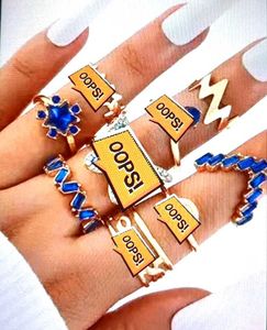 Blue 💍 stonev✨ Rings Set