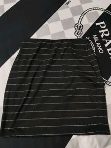 Shimmering Striped Skirt