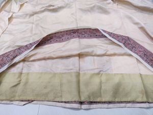 Saree - Cream Colored Simple Yet Beautiful