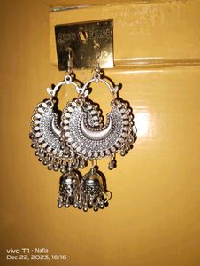 Oxidised Earring