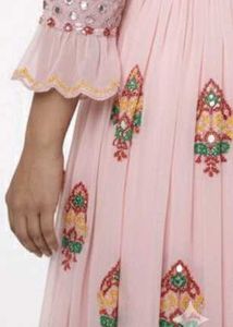 Elegant Pink Anarkali Kurta Set
