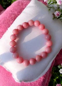 Pink Onyx Crystal Bracelet (10mm)