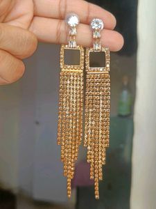 Shreeji Sales Rhinestone Dangle Earrings