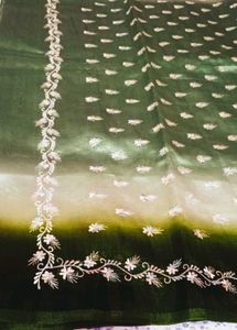 Green  silk saree