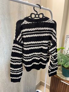 Striped Knit Cardigan