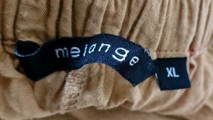 Tan Linen Blend Pants