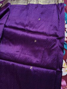 Purple Banarasi Saree