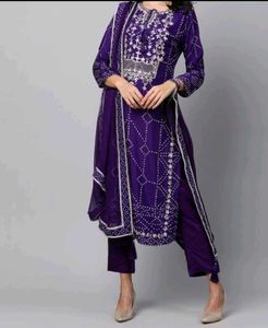 Purple 💜 Elegant Kurti Set