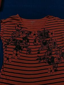 Designer Carrot Coral A Line Slim T Shirt