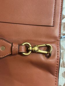 Charles &amp; Keith Metallic Accent Push Lock Bag New