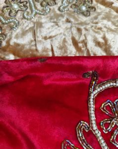 Velvet Heavy Embroidery Cushion Cover..